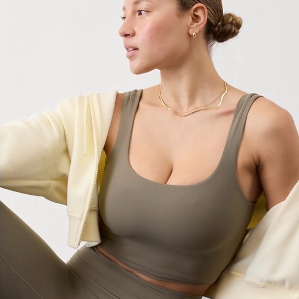Athleta Transcend Square Neck Crop Sports Bra D–DD+